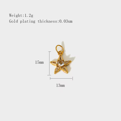 Studded Star fish Charm