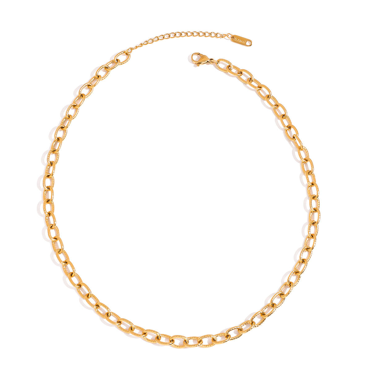 Textured Paperclip Necklace