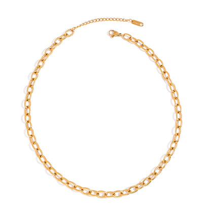 Textured Paperclip Necklace