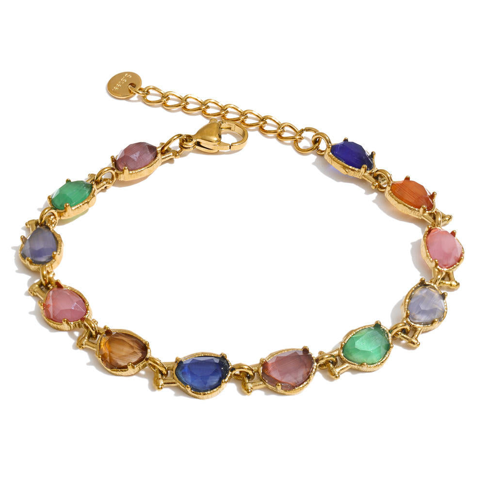Cecelia Natural Gemstone Fluid Bracelet