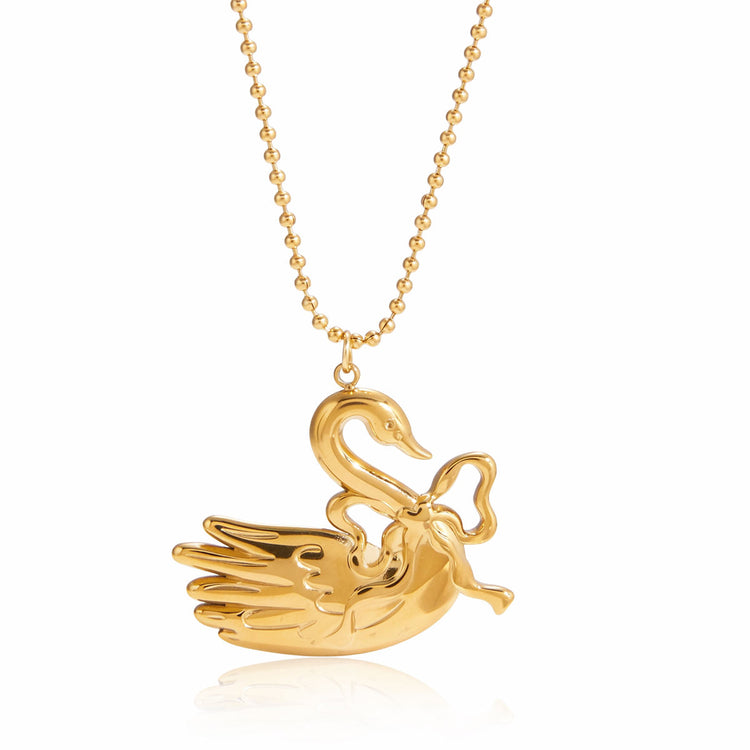 Elegant Swan Necklace