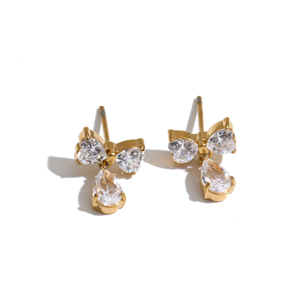 Baby Bow Drop Studs