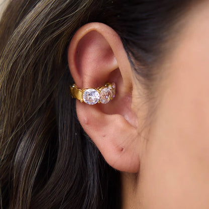 Round Huggie Ear-Cuff