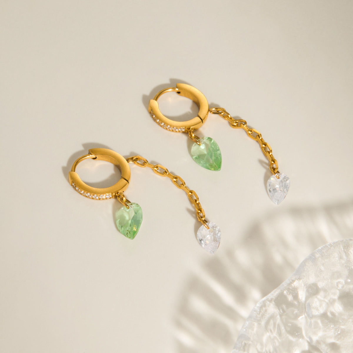 Heart Jade Danglers