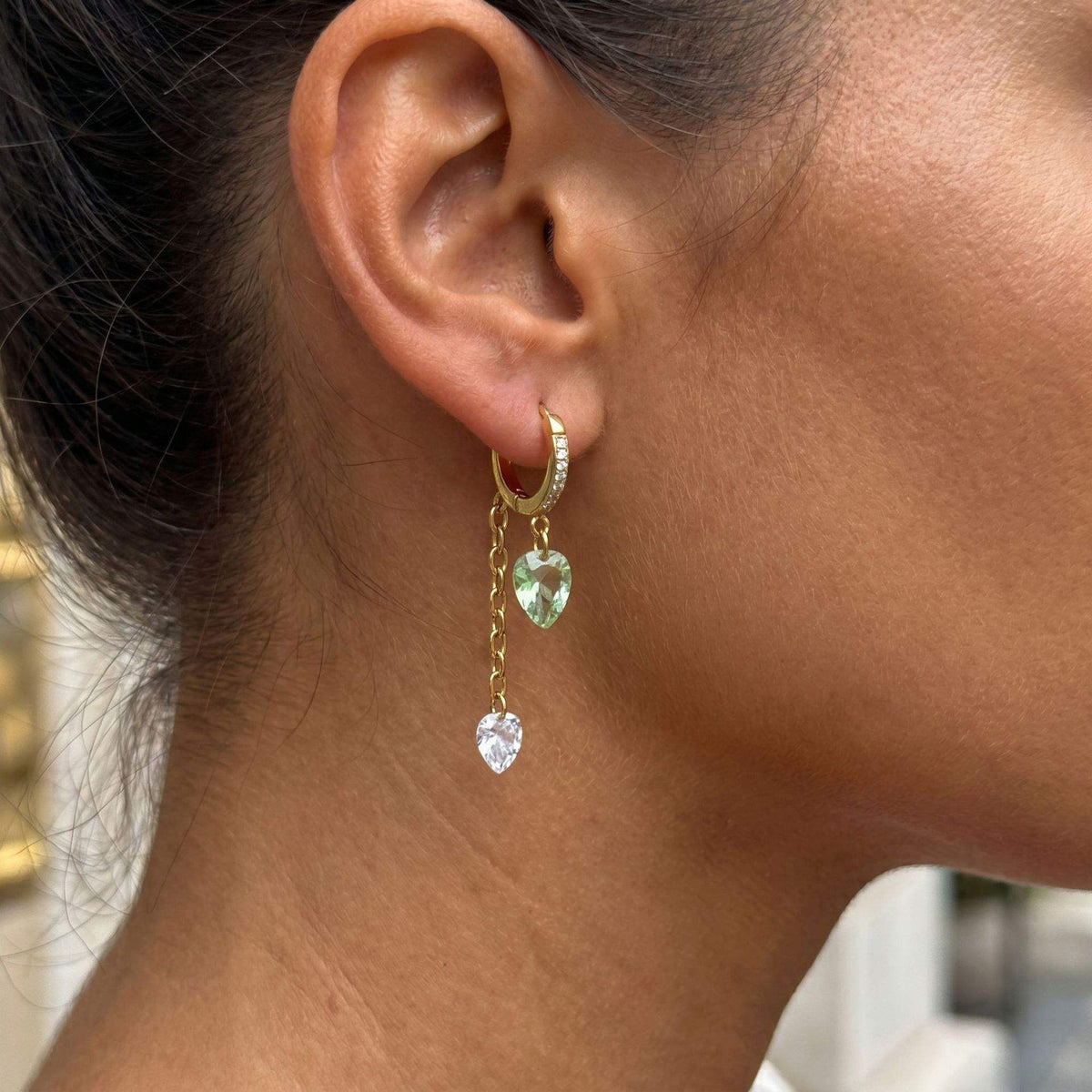 Heart Jade Danglers
