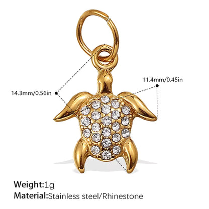 Pave Turtle Charm
