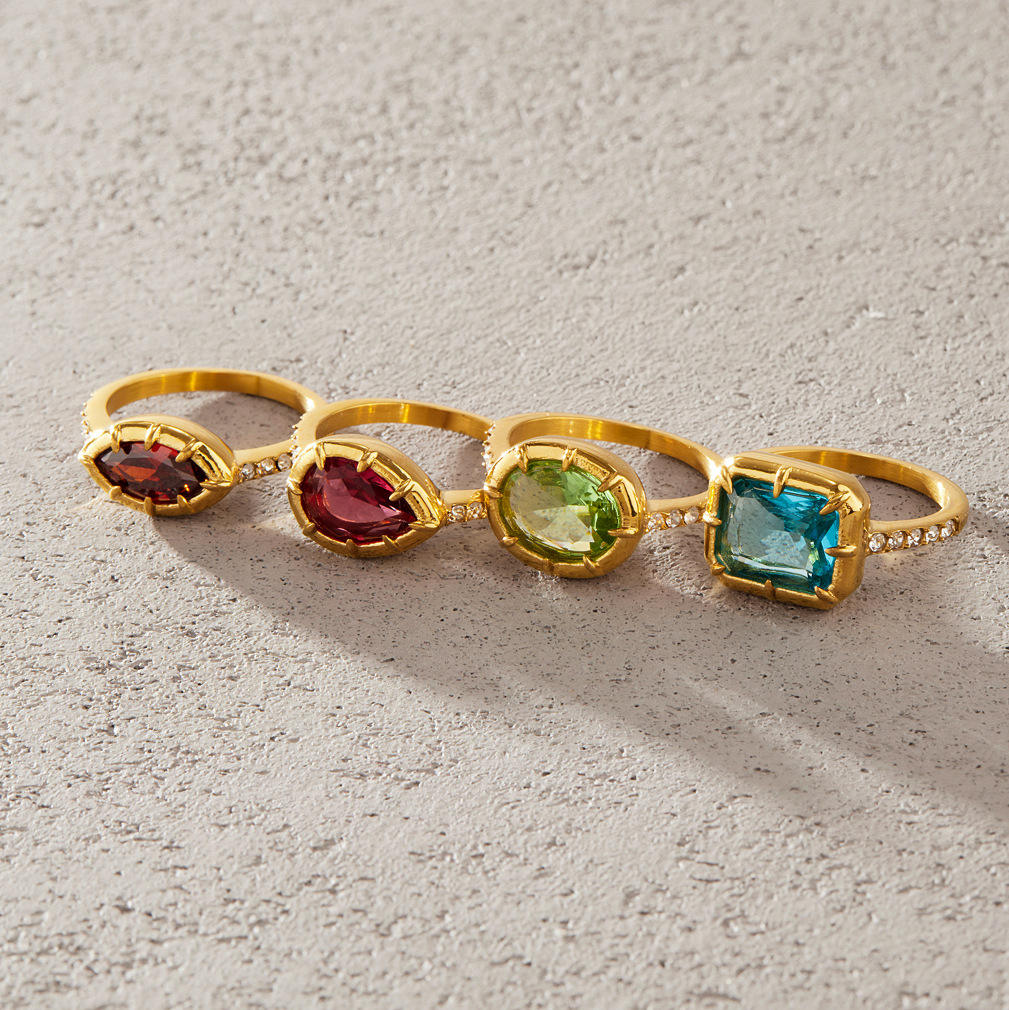 Candy Ring, Green Oval