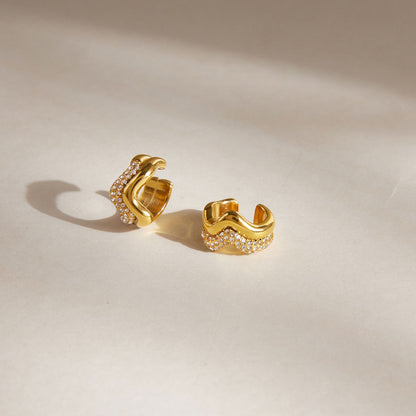Wavy Dual Ear-cuffs (Pair)