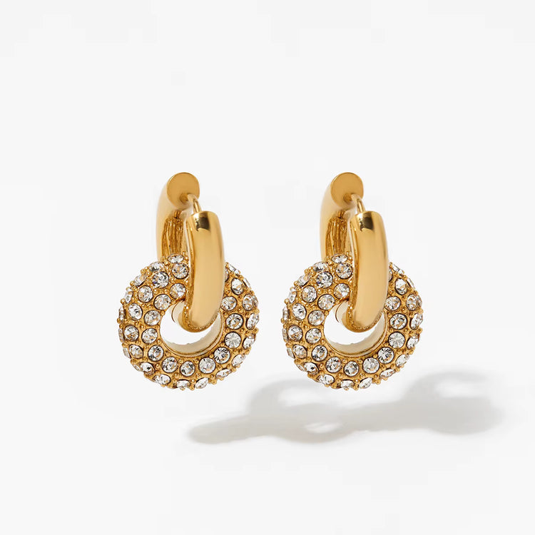 Lana Pave Danglers Hoops