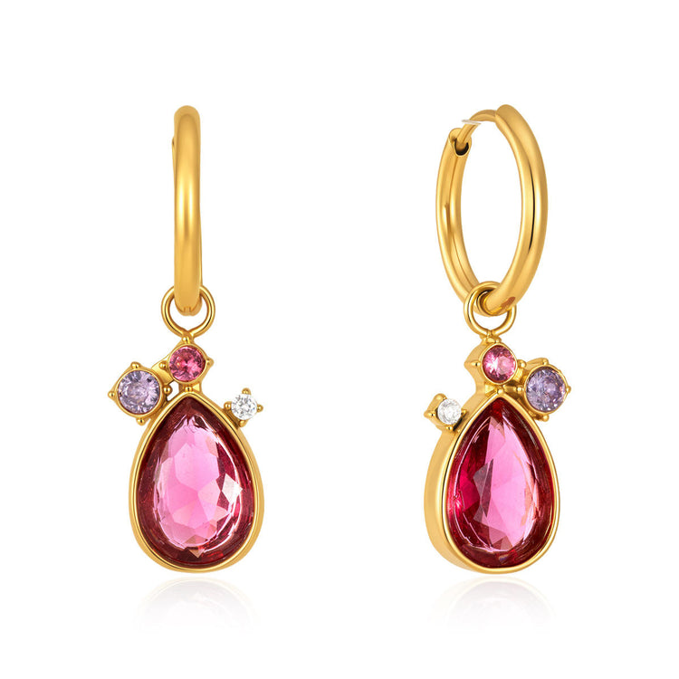 Pink Ruby Danglers