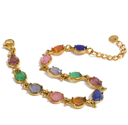 Cecelia Natural Gemstone Fluid Bracelet