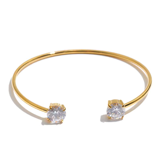 Round-cut Twisty Bangle