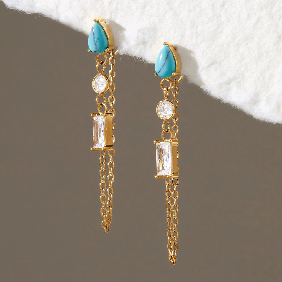 Firuza Dangler Earrings