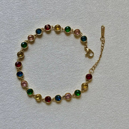Norma Bezel Tennis Fluid Bracelet