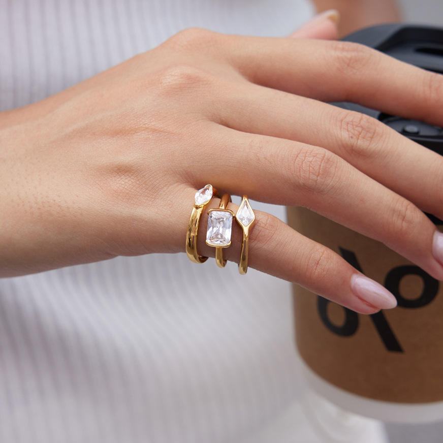 Marquise Pinky Finger Ring