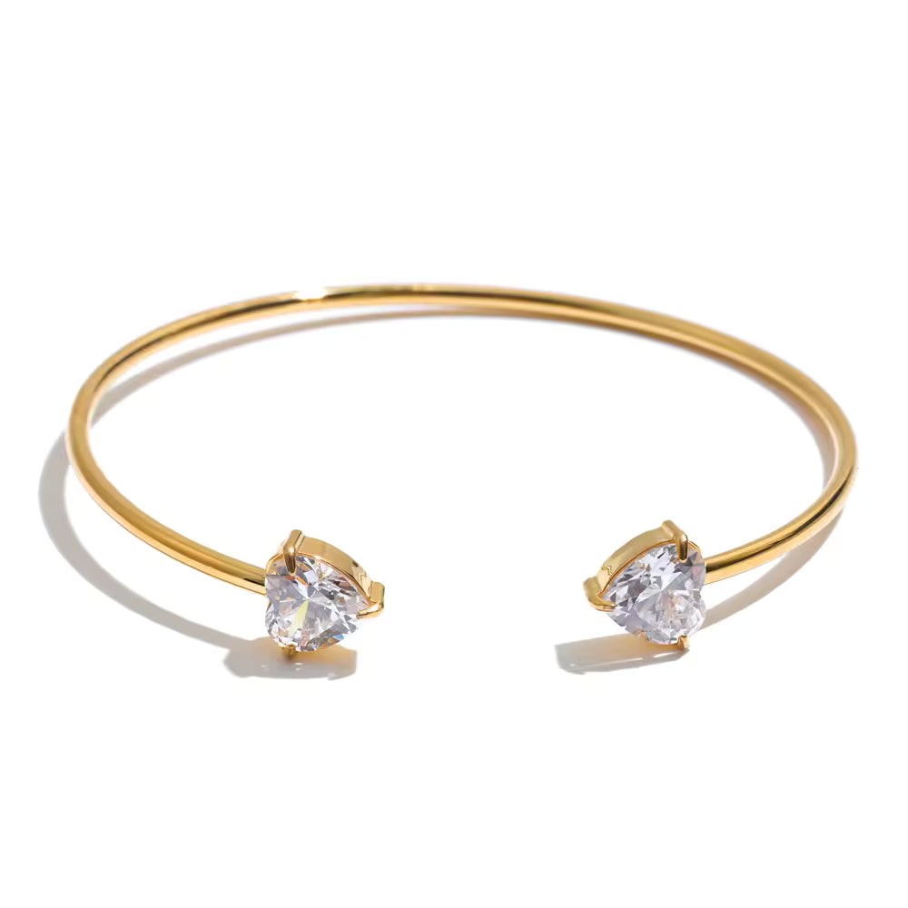 Heart Twisty Bangle