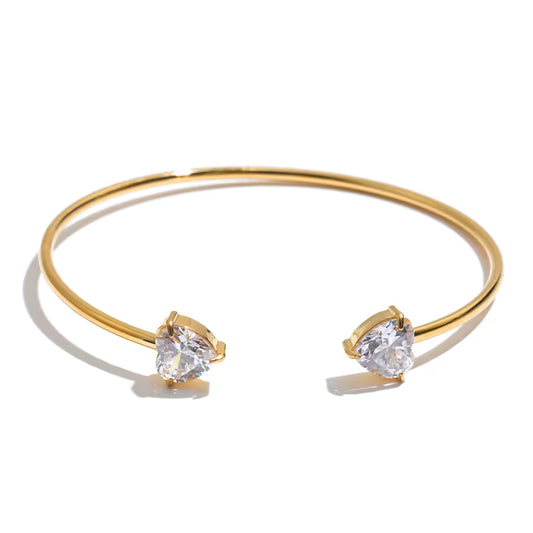 Heart Twisty Bangle