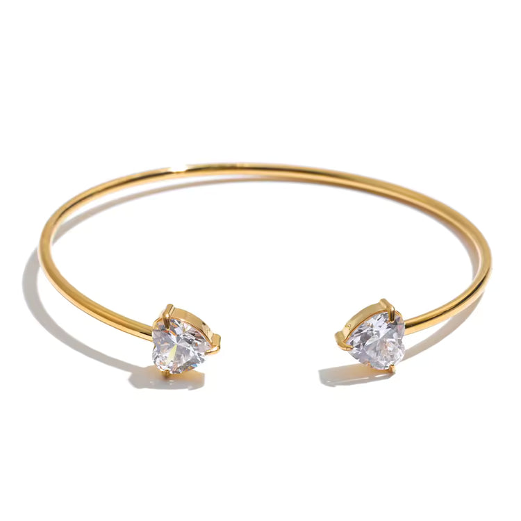 Heart Twisty Bangle