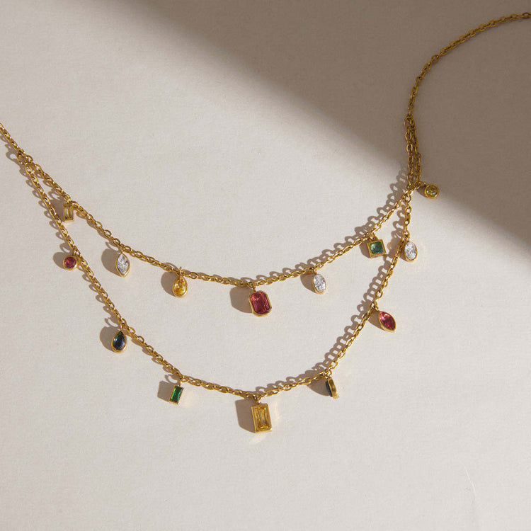 Artemisia Multi-colour Layered Necklace