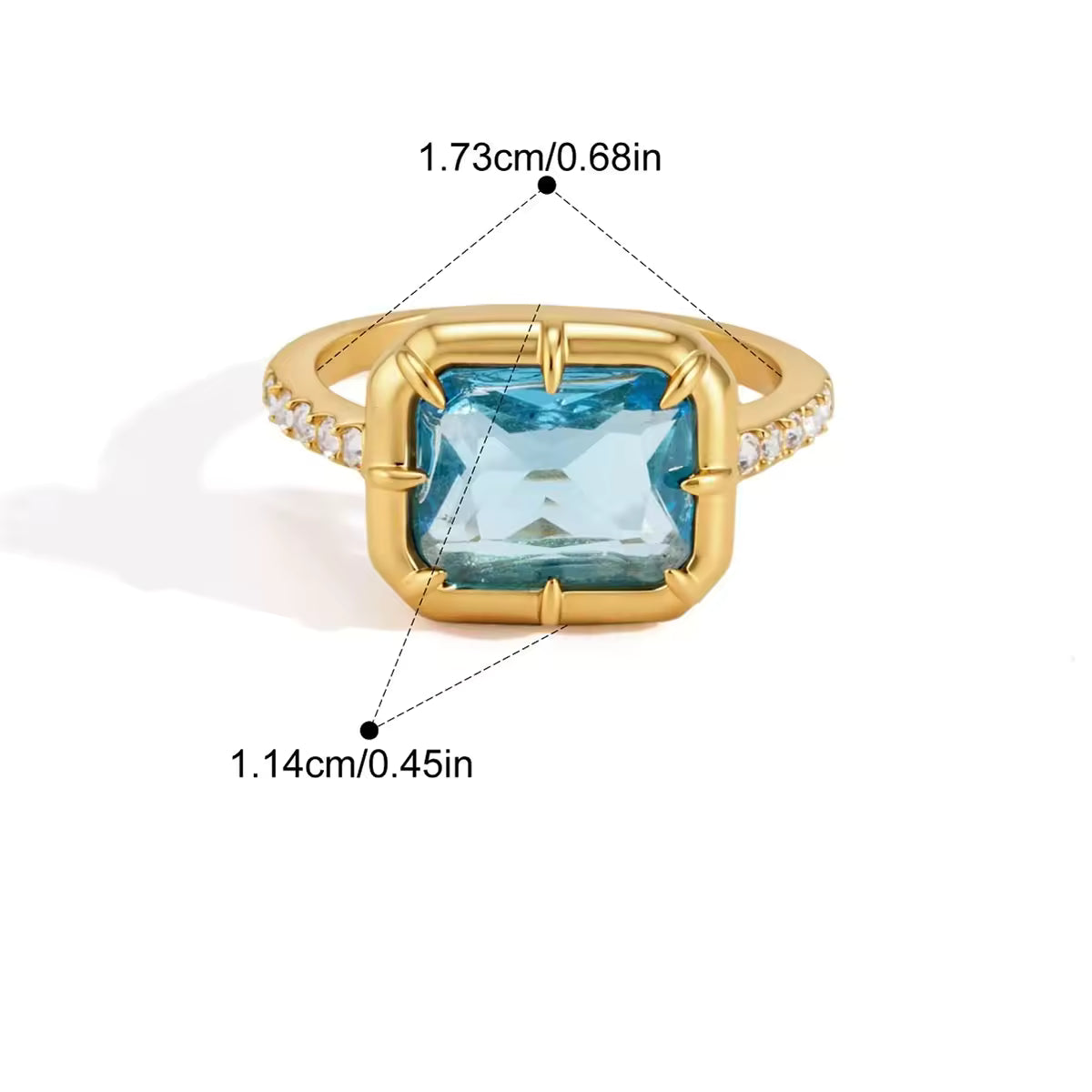 Candy Ring, Aqua Blue