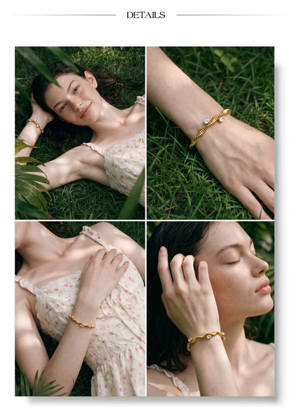 Twisty Zircon Bangle