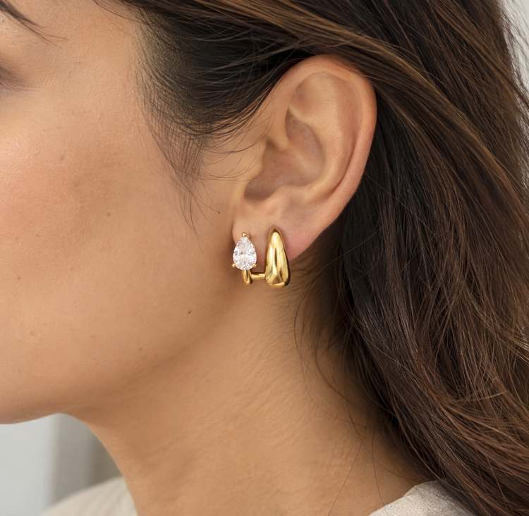 Pear-cut Goldie Earrings