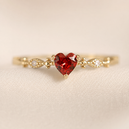 Ruby Ring in 925 Silver