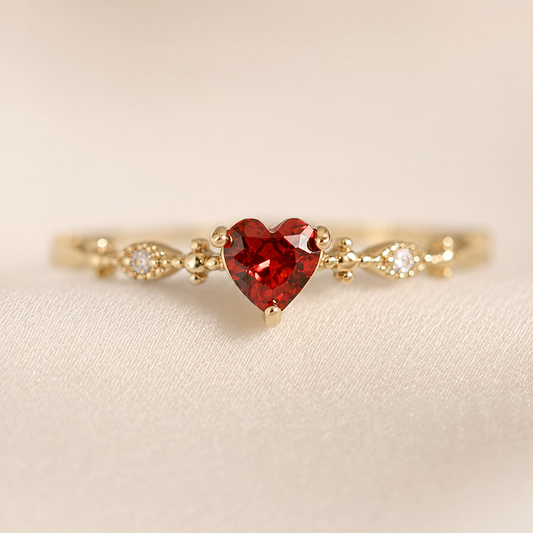 Ruby Ring in 925 Silver