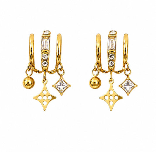 Pseudo Celeste Dangler Earrings