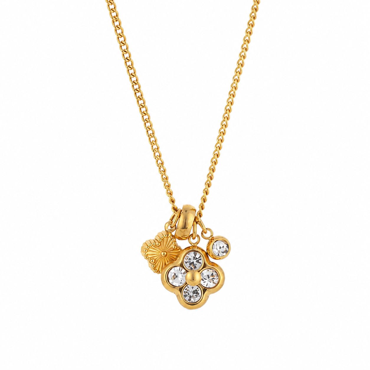 Clover charm necklace