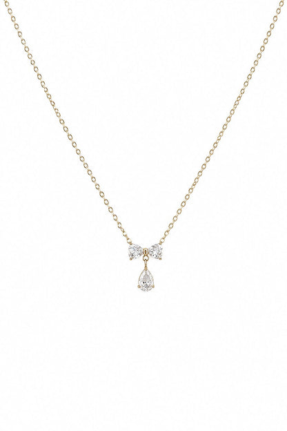 Baby Bow Drop Necklace
