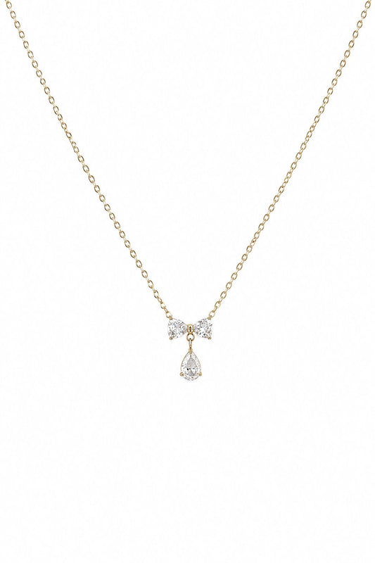 Baby Bow Drop Necklace