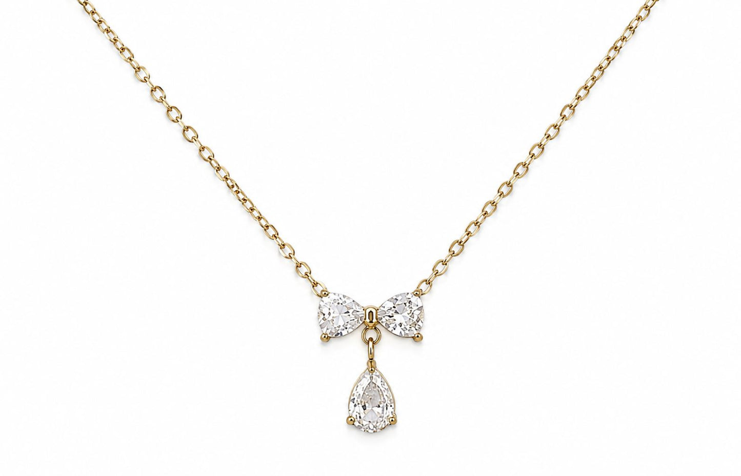 Baby Bow Drop Necklace