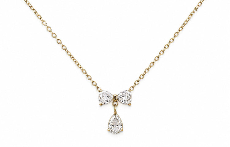 Baby Bow Drop Necklace
