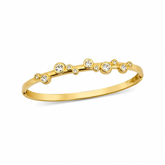 Bezelled Zircon Bangle