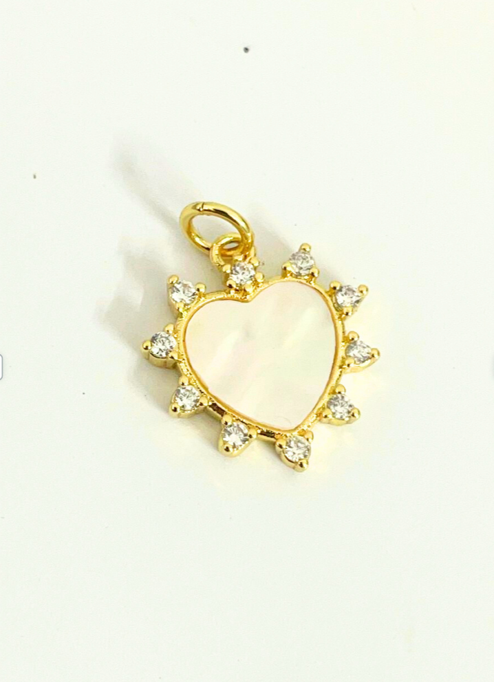 Inlayed Heart Charm