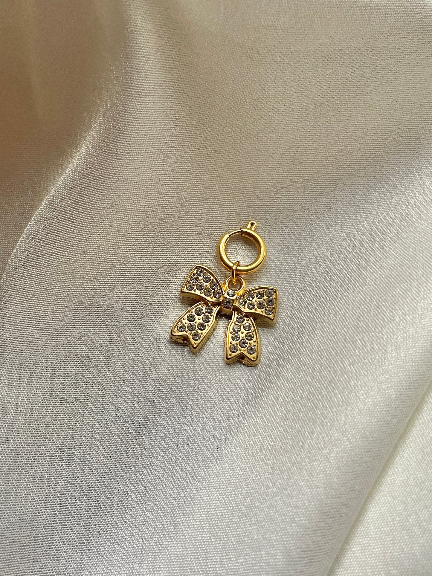 Poppy bow charm