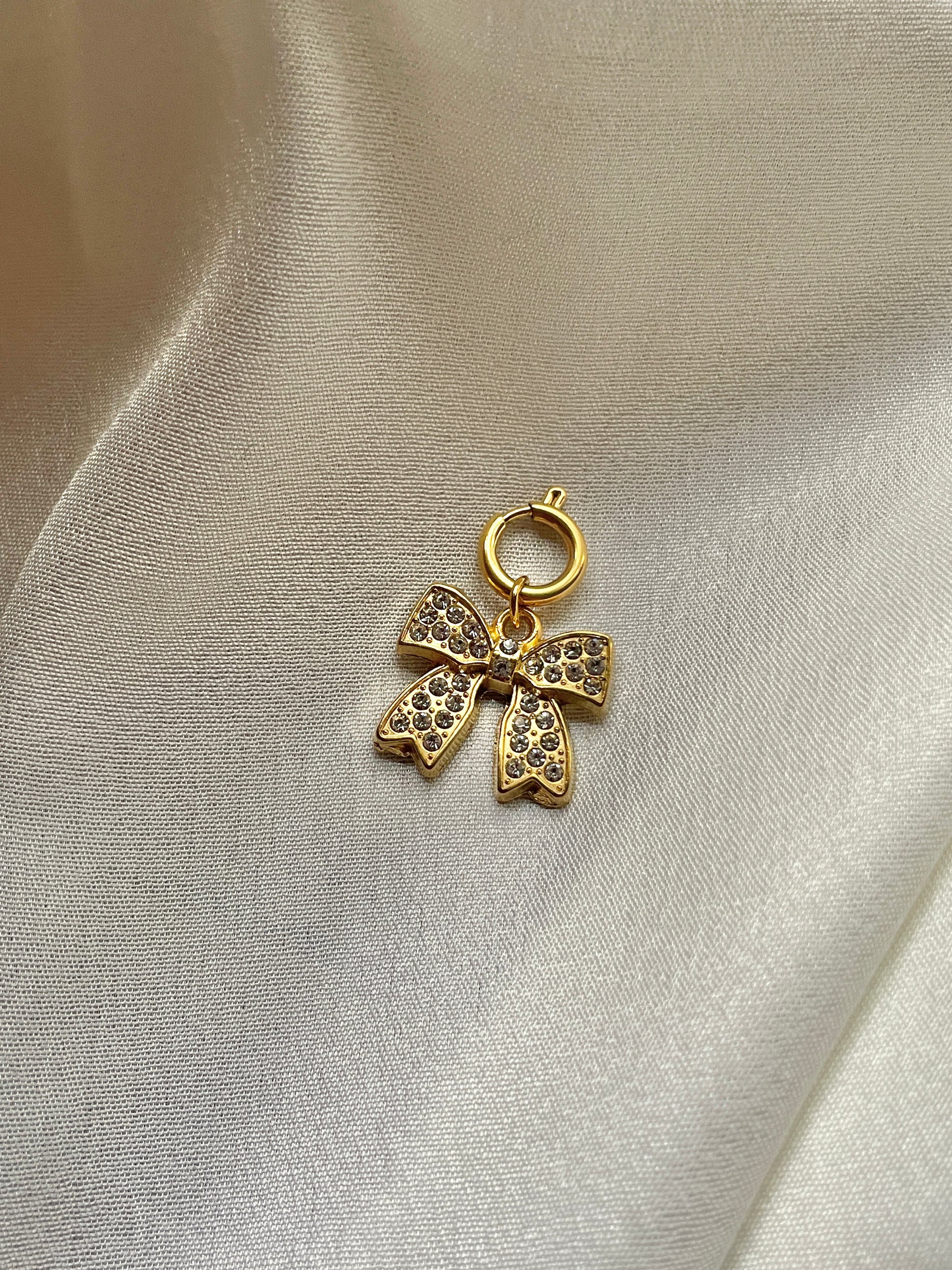 Poppy bow charm