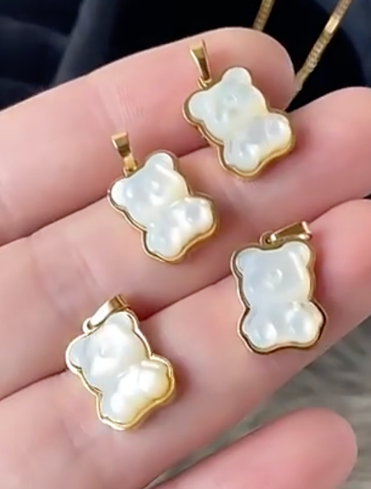Clear Teddy Charm