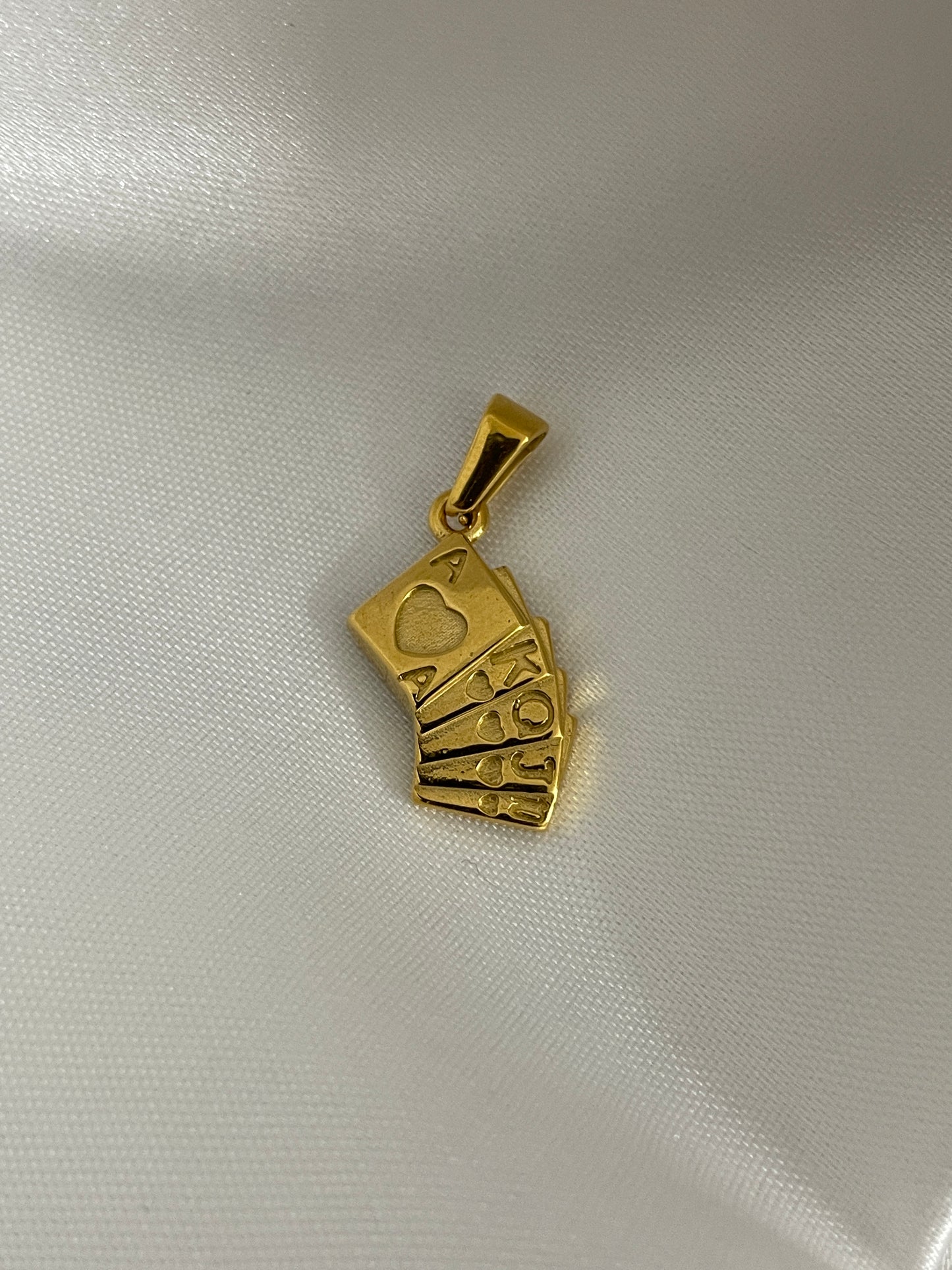 Stack of cards charm