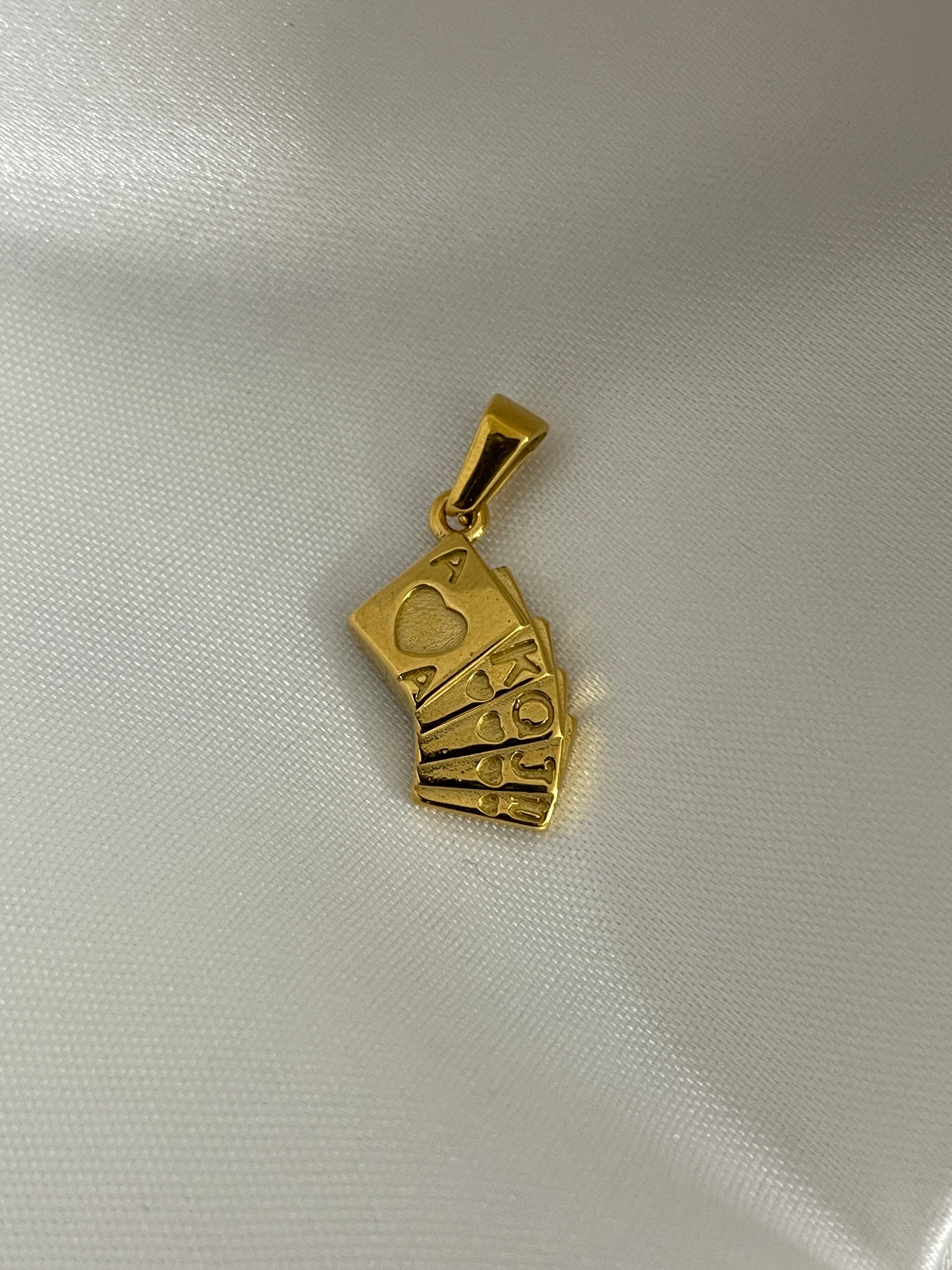 Stack of cards charm