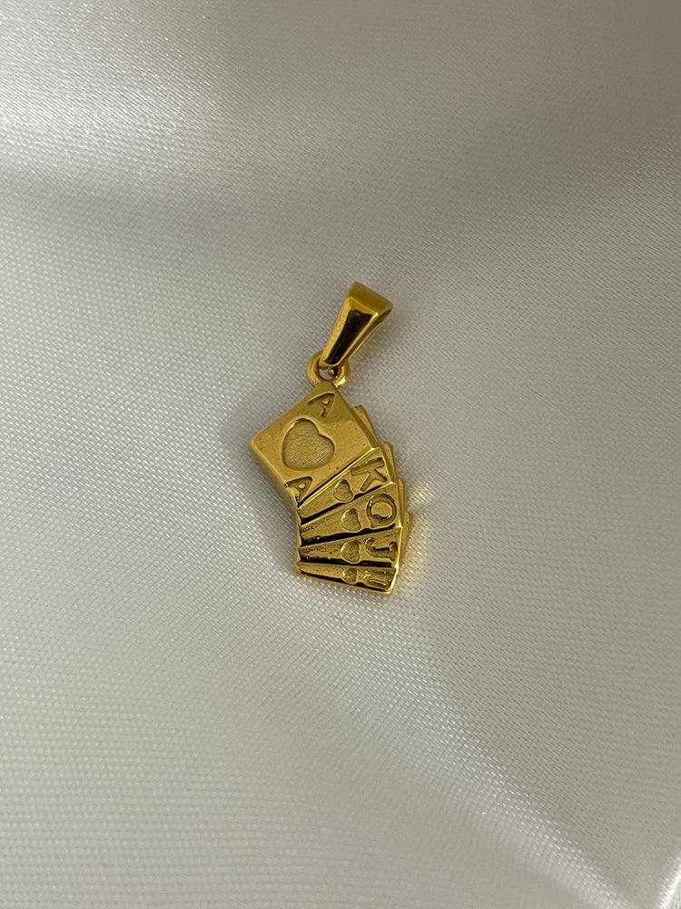 Stack of cards charm