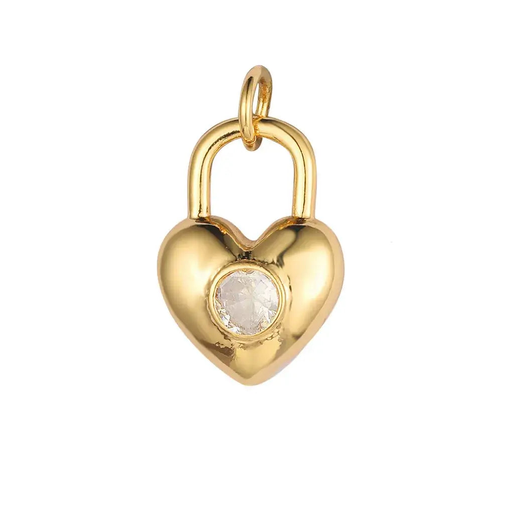 Heart lock Charm