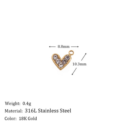 Mini heart/Studded Charm