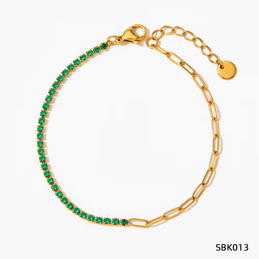 Paperclip to Eternity tennis Bracelet