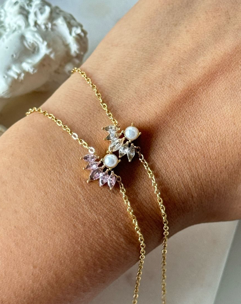 Pearly Petal Bracelet
