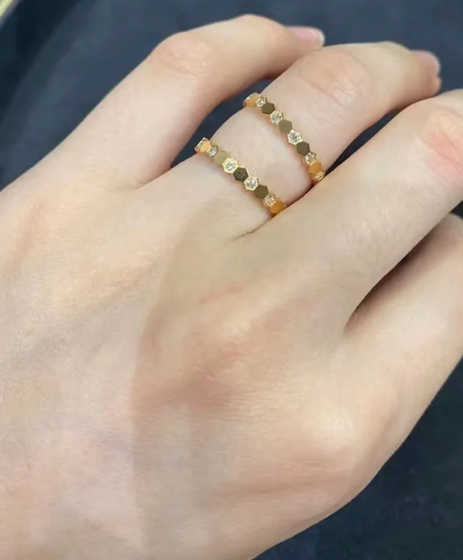 Petite Honey Comb Rings