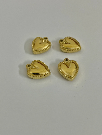 Golden Puffy Heart