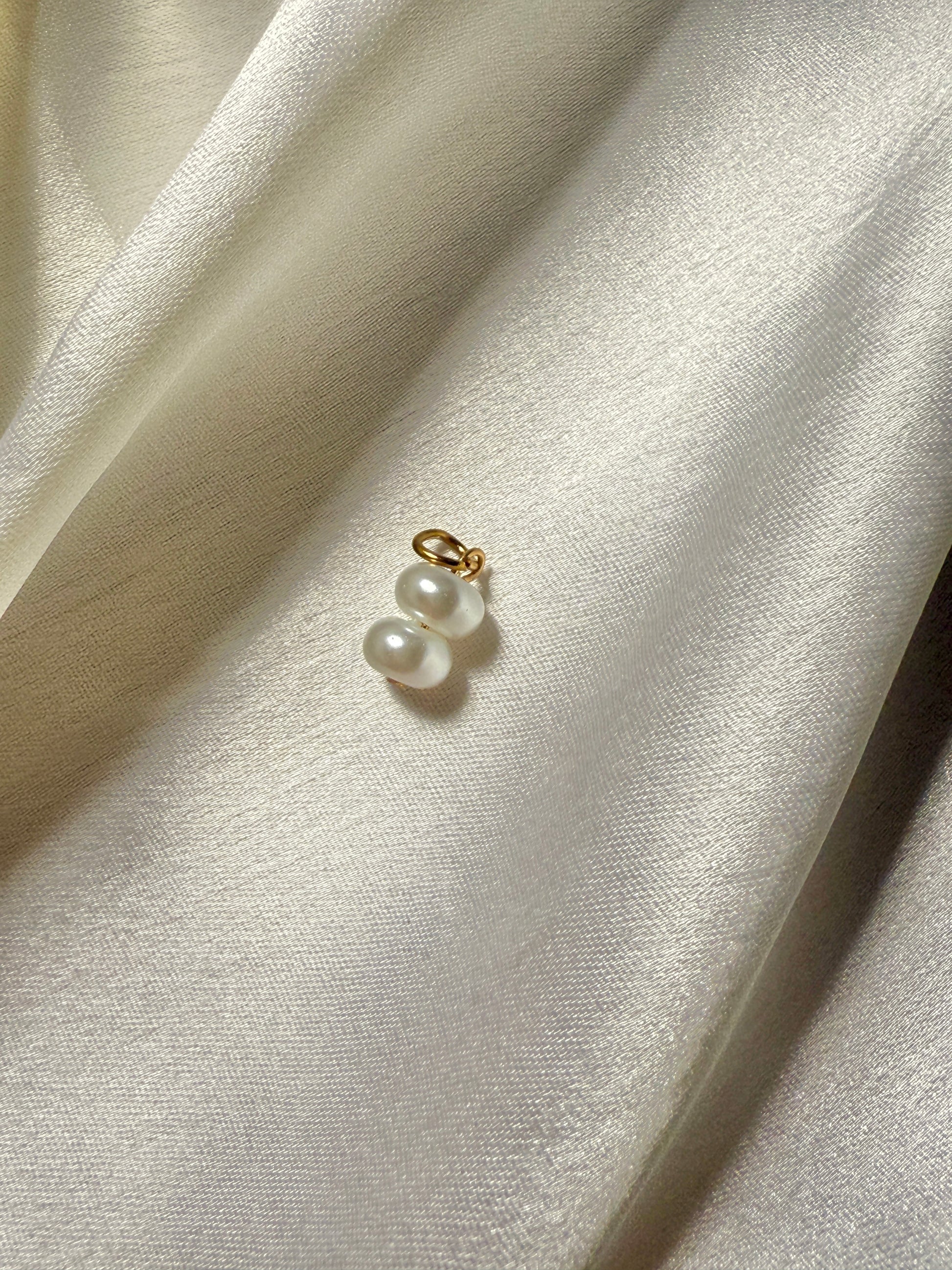 Sandwiched Pearl Charm