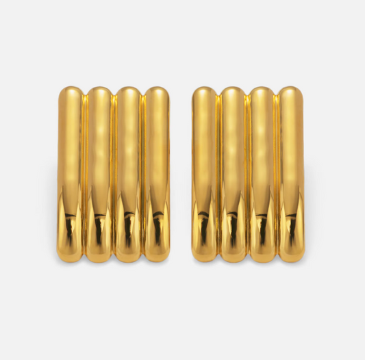 Ribbed Vintage Earrings